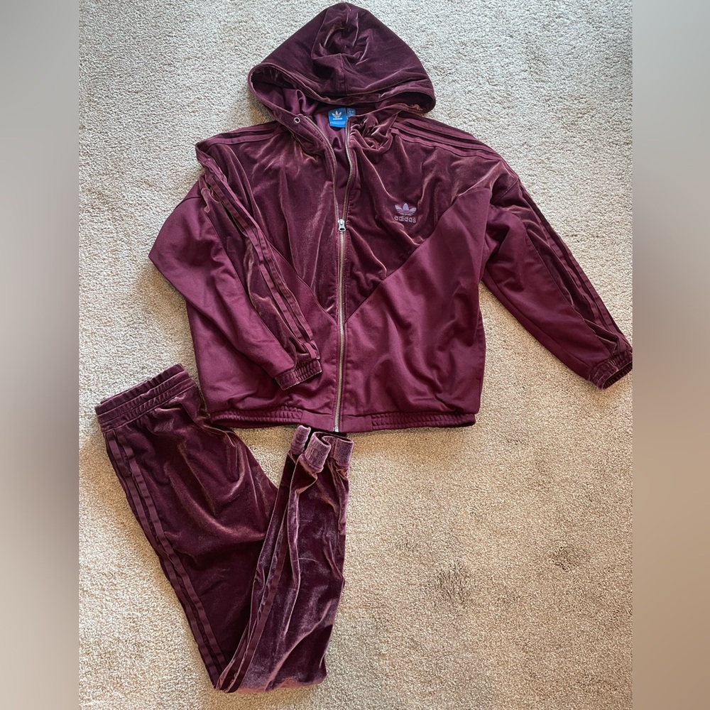 VELOUR ADIDAS TRACKSUIT